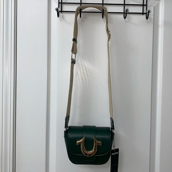 Deep Green True Religion Mini Crossbody Bag - Picture 3 of 17
